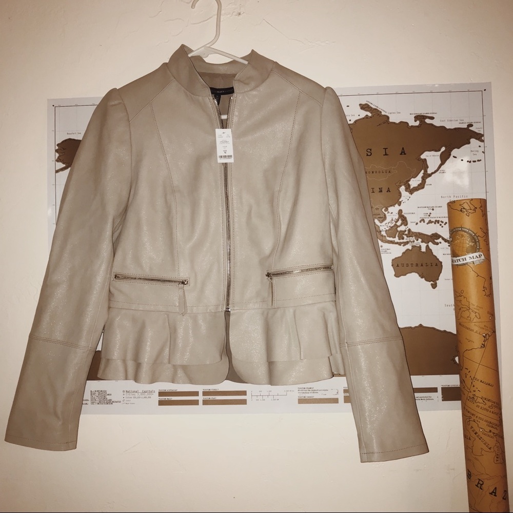 White House Black Market Leather Jacket